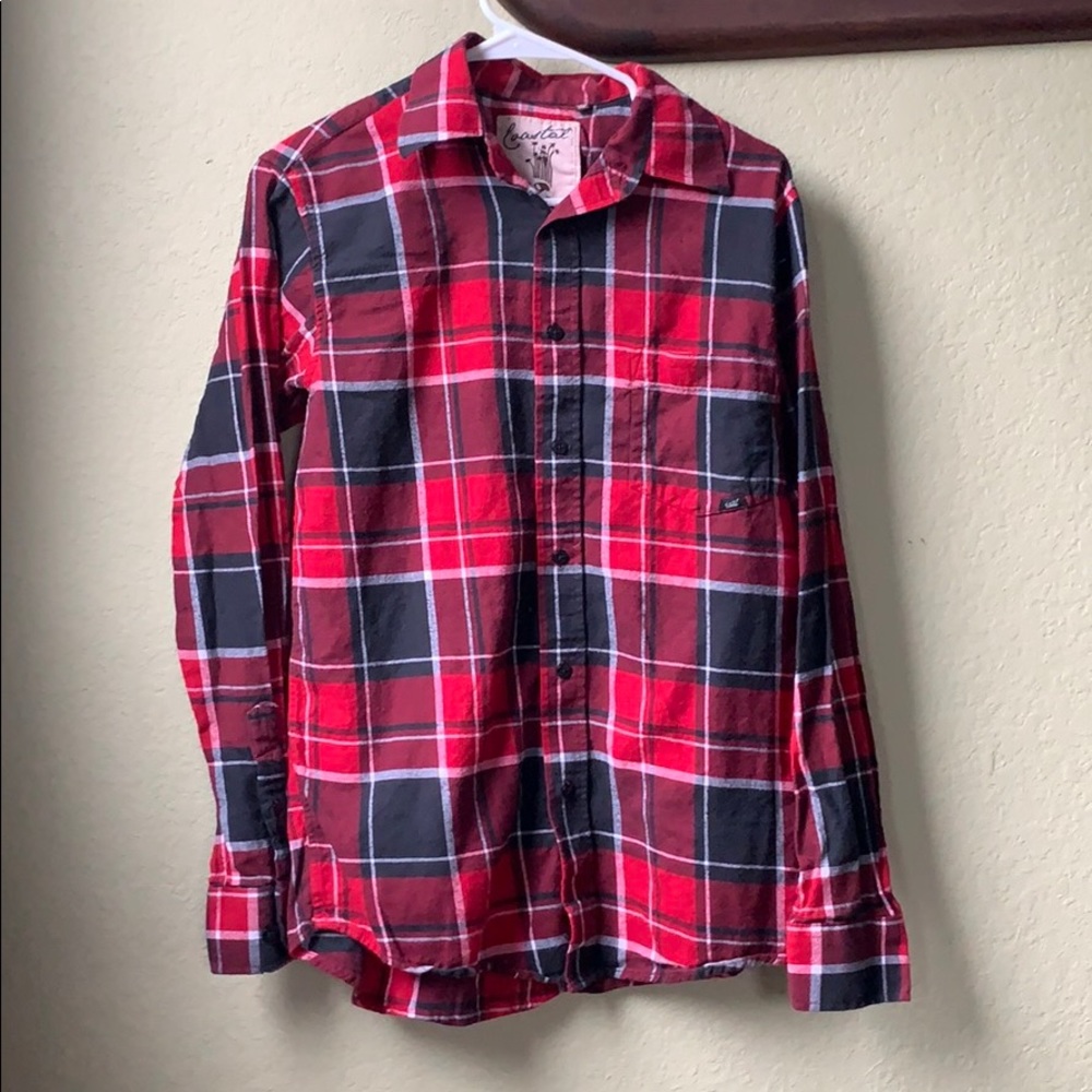 Red and Black Long Sleeve Flannel